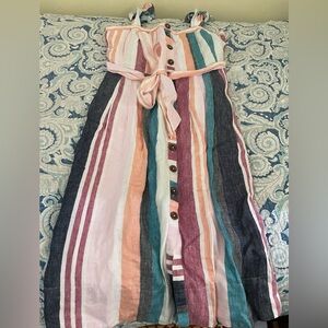 J. Crew Multicolor Striped Dress